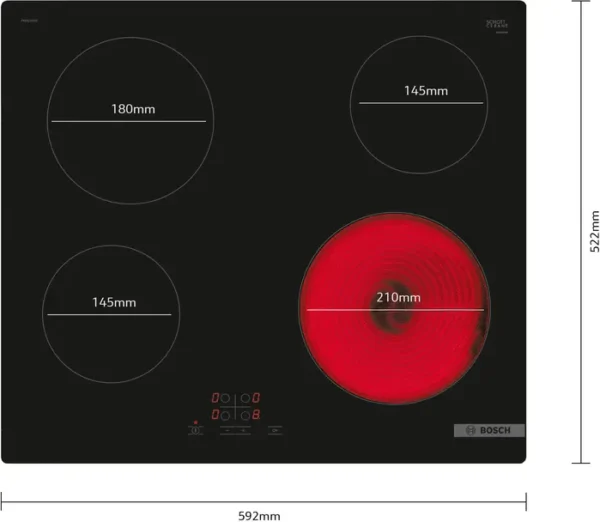 Bosch PKE611BA2E Series 4 Electric Hob