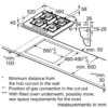 Bosch PPP6A61400 Series 6 Built-in Gas Hob